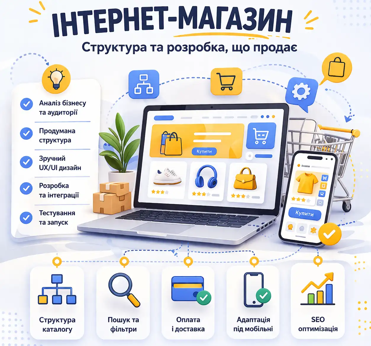 Інтернет-магазин для бізнесу: створення в Україні