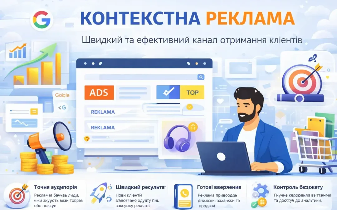 Контекстна реклама: як швидко отримувати клієнтів із Google і масштабувати бізнес