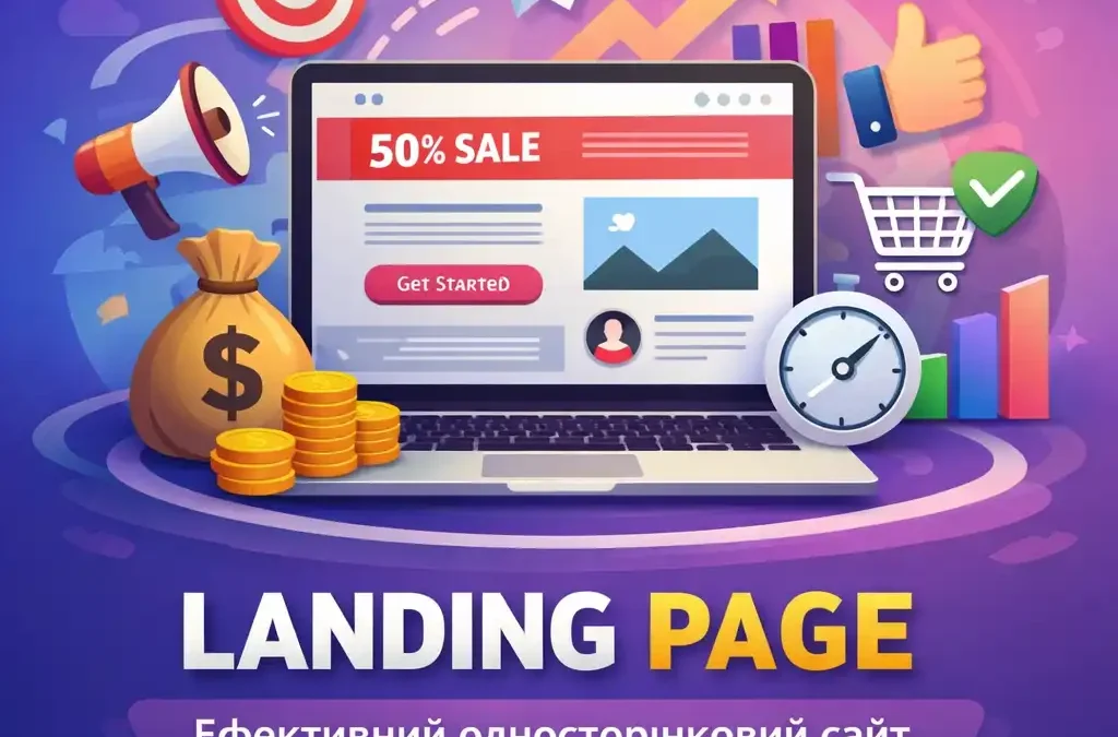 Landing Page (одностраничник): що це, як він працює і чи потрібен він вашому бізнесу