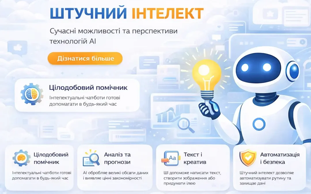 Штучний інтелект для бізнесу в Україні – AI сайти, SEO, GPT агенти